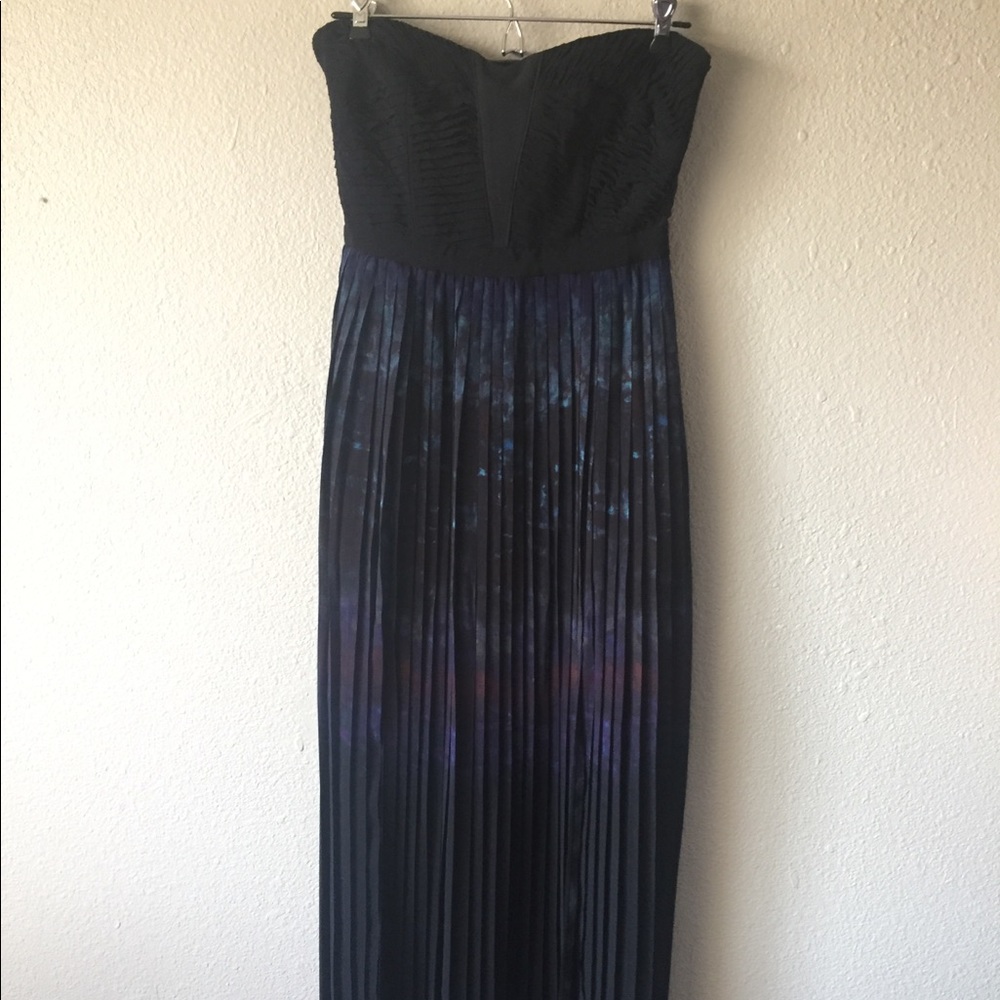Black with gorgeous pleated detail skirt